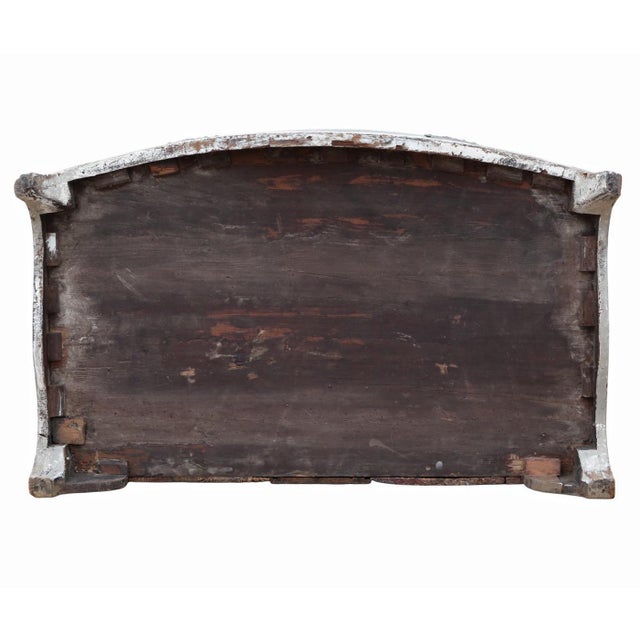 Gray Antique 19th Century Bow Front Chest of Drawers For Sale - Image 8 of 10