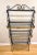 French Vintage French Style Four Tier Scrolled Wrought Iron & Brass Baker's Rack For Sale - Image 3 of 10