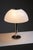 German Mushroom Table Lamp with Chrome Base & Acrylic Shade from Beisl Leuchte, 1970s For Sale - Image 3 of 16