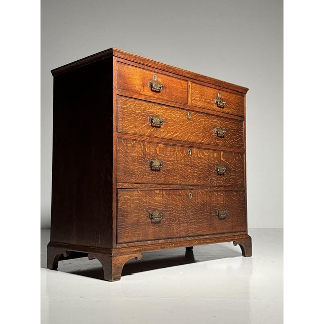 Wood Large 19th Century English Chest of Drawers For Sale - Image 7 of 16