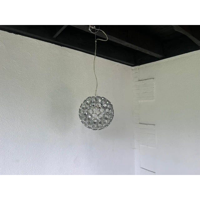 Space Age Aluminum Pendant Light, 1970s For Sale - Image 4 of 11