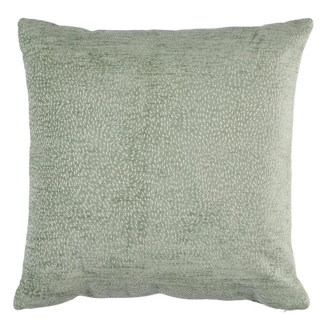 Mid-Century Modern Schumacher X Caroline Z Hurley Menemsha 22" Pillow in Mineral For Sale - Image 3 of 3