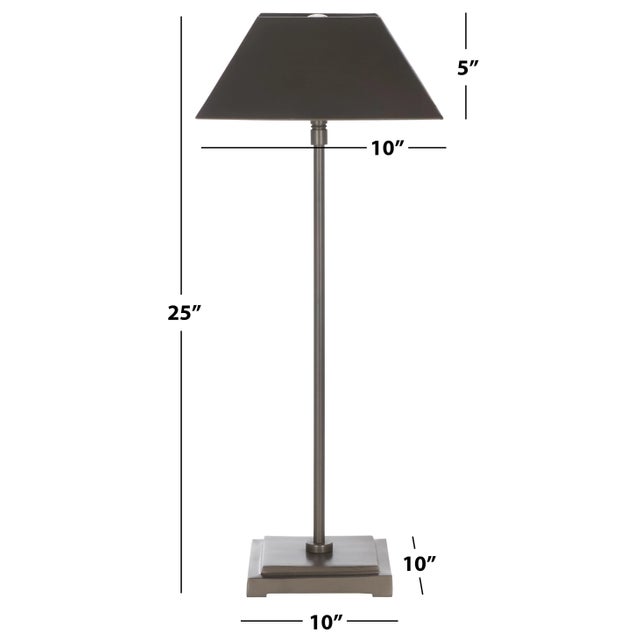 2020s Lleo Metal Shade Table Lamp in Antique Silver For Sale - Image 5 of 5