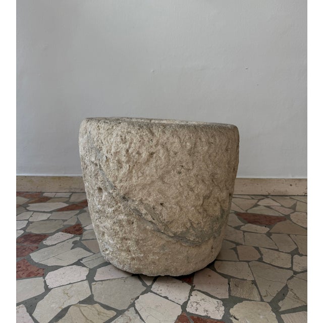 Stone Large Stone Mortar, Italy, 1600 For Sale - Image 7 of 13