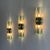 An extraordinary and rare set of three wall sconces attributed to Paolo Piva for Gallotti & Radice, Italy, circa 1970s,...