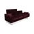 Embrace Set in Velour Velvet Chrome in Violet Aubergine Purple with Manual Function, Set of 3 For Sale - Image 10 of 18