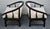 Black American of Martinsville Armchairs Vintage Horseshoe Ming Lounge Pair MCM For Sale - Image 8 of 15