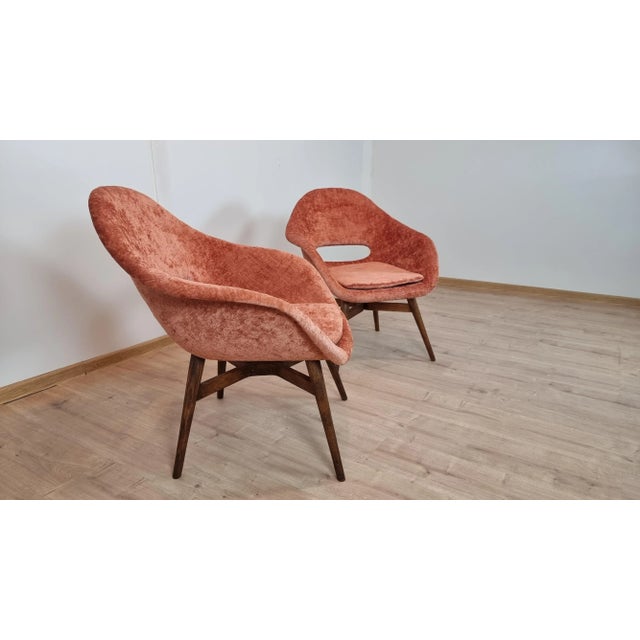 Set of Shell Armchairs by Miroslav Navratil For Sale - Image 3 of 7
