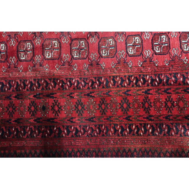 Textile 1960s, Handmade Vintage Afghan Ersari Runner 3.5' X 9.2' For Sale - Image 7 of 18
