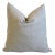 Belgian Taupe Neutral Linen Feather/Down Pillow 24" Square For Sale