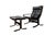 Set of Siesta Lounge Chair and Ottoman in Black Leather by Ingmar Relling for Westnofa, Norway, 1960s For Sale - Image 3 of 12