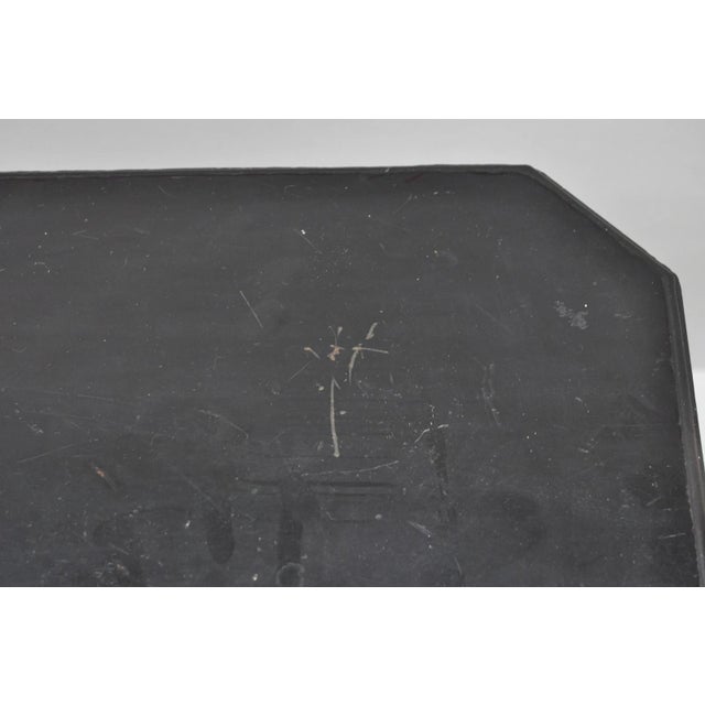 Antique Victorian Aesthetic Movement Black Ebonized 34" Plant Stand Side Table For Sale - Image 9 of 18