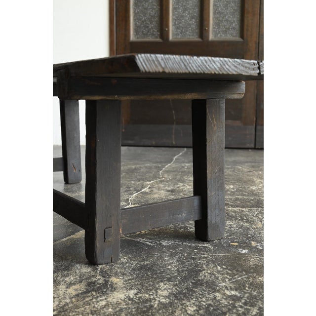 Antique Japanese Cedar Writing Desk / Meiji-Taisho Era / Soot-Darkened Table For Sale - Image 14 of 18