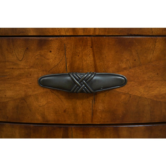 Schnadig Stately Wood & Rattan Bedside Table For Sale - Image 12 of 17