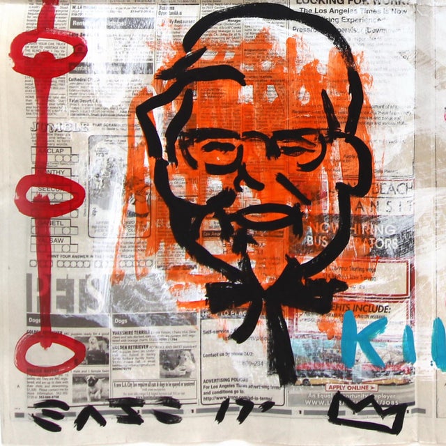 Fried Chicken - Original Colorful Figurative Pop Art Painting by Gary John For Sale - Image 4 of 5