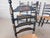 L Hitchcock Harvest Stenciled Black Ladder Back Rush Bottom Dining Chairs - Set of 8 For Sale - Image 13 of 18