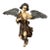 Antique Italian Carved Wood Angel, Original Paint, Circa 1880s For Sale