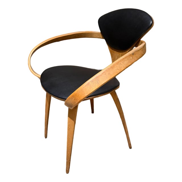 Norman Cherner Molded Plywood Armchair Pretzel for Plycraft Mid-Century For Sale