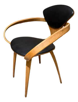 Norman Cherner Molded Plywood Armchair Pretzel for Plycraft Mid-Century
