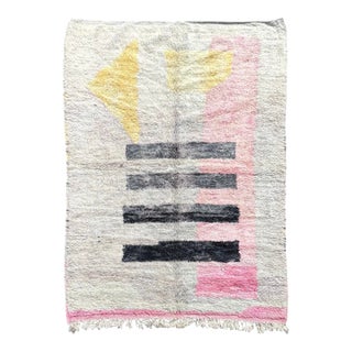 Abstract Moroccan Boujad Wool Rug For Sale