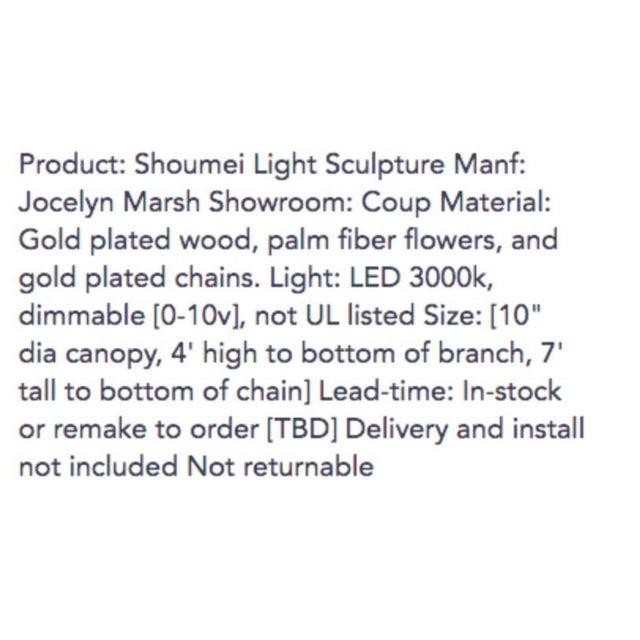 Modern Jocelyn Marsh Shoumei Light Sculpture For Sale - Image 3 of 3