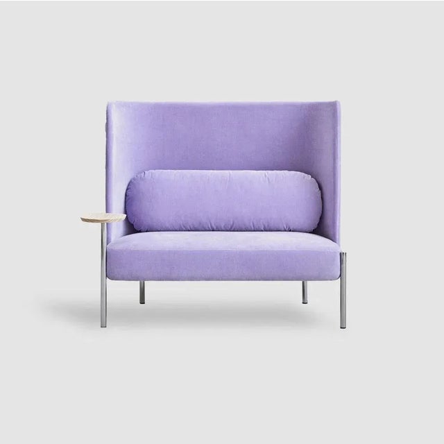 Ara sofa with side table by pepe albargues dimensions: w130, d75, h123, seat45 materials: iron backrest structure and pine...