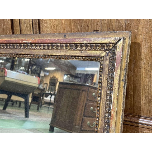Wood Antique Mirror in Gilded Wood, 1700s For Sale - Image 7 of 10