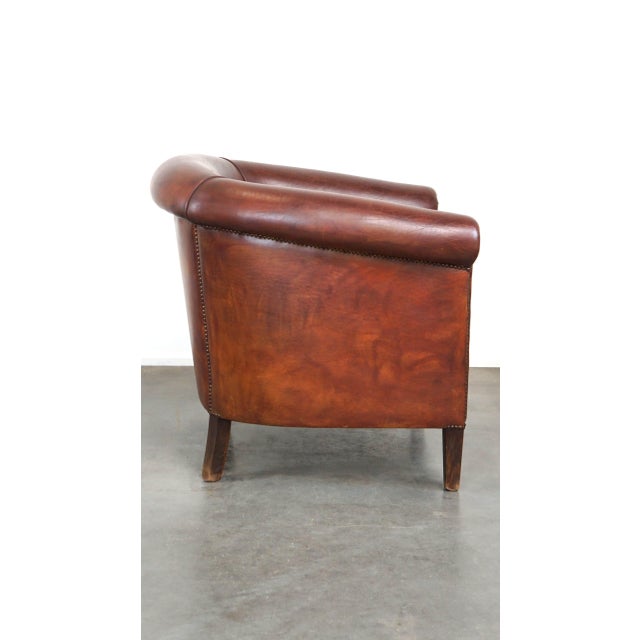 Club Chair in Sheepskin Leather For Sale - Image 3 of 11