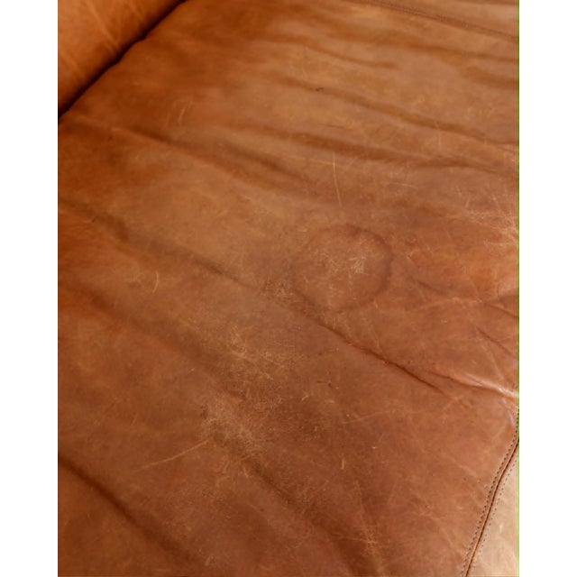 Vintage Ralph Lauren Leather Sofa by Henredon For Sale - Image 9 of 16