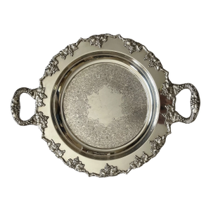 Early 20th Century Round Crescent Silverware Mfg. Co. Silver Plate Tray