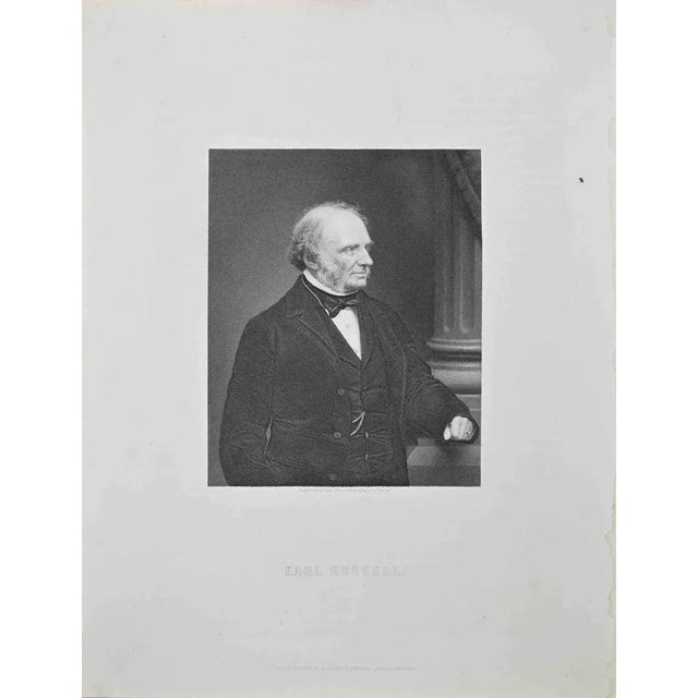Portrait of Earl Russell is an artwork realized by William Holl (1807-1871), from a Photograph by Mayall. Lithograph,...