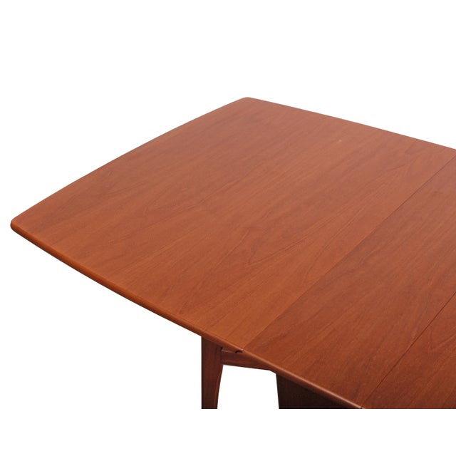 Mid-Century Modern Mid-Century Modern Teak Drop-Leaf Dining Table Circa. 1960s For Sale - Image 3 of 7