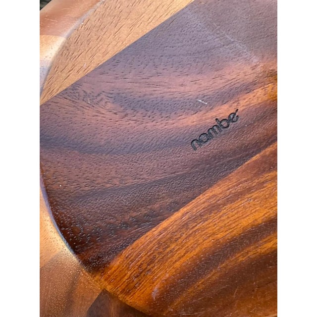 Vintage Mid-Century Teak Wood Salad Bowl For Sale In West Palm - Image 6 of 12
