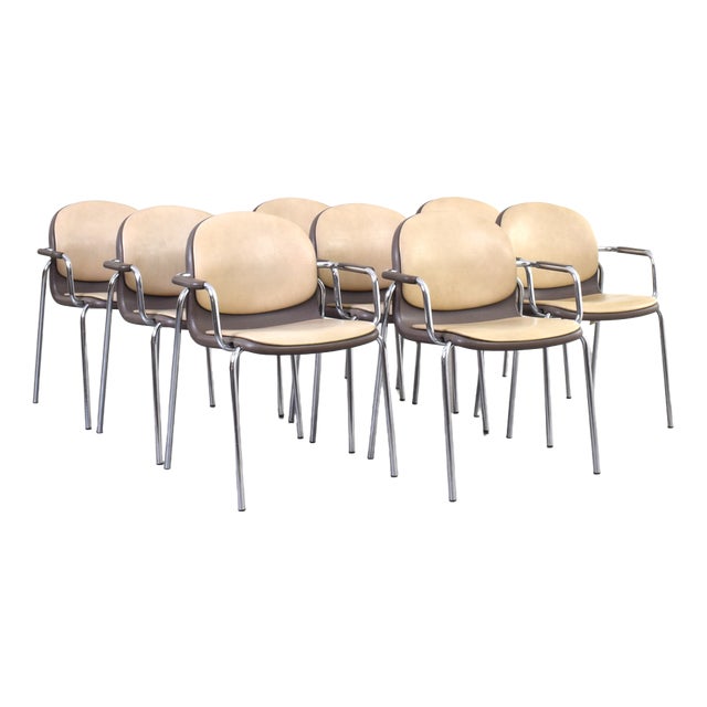 Vintage German Chairs from Wilkhahn, 1980s, Set of 8 For Sale