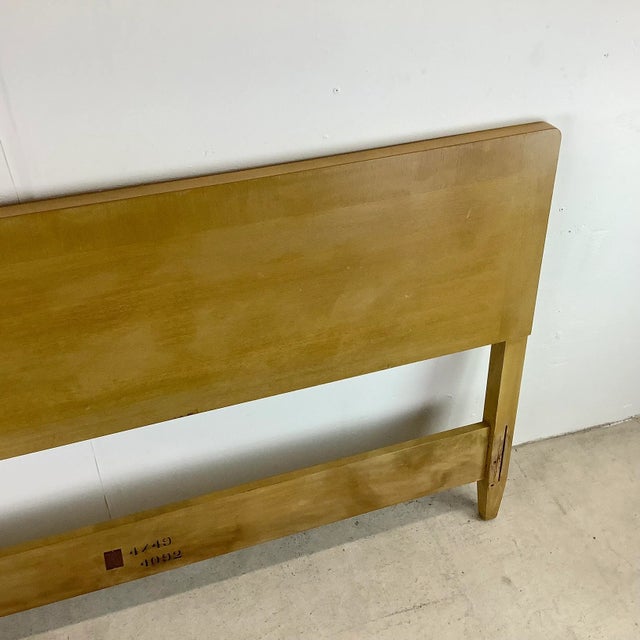 Mid-Century Full Size Maple Finish Headboard For Sale In Philadelphia - Image 6 of 13