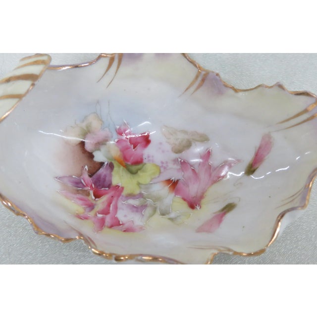 Germany Porcelain Floral Small Trinket Vanity Dish For Sale In Miami - Image 6 of 11