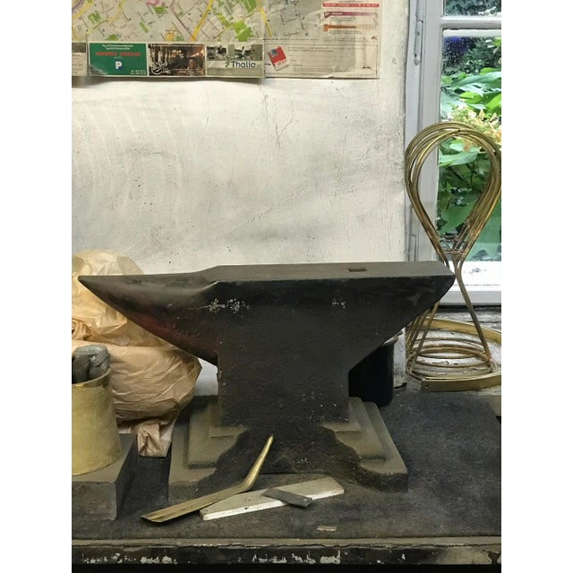 Carl Auböck Model #3530 'Flatiron' Patinated Brass and Cane Bookends - a Pair For Sale - Image 9 of 10