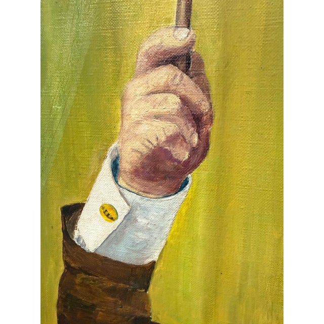 Alexander Borisoff/Sascha Original Oil on Canvas Painting, Late 20th Century For Sale In San Francisco - Image 6 of 12