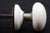Mid 20th Century Vintage Round White Ceramic Passage Doorknob Set - 4 Pieces For Sale - Image 5 of 7