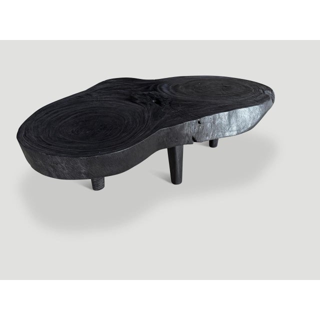 Andrianna Shamaris Amorphous Single Slab Mid Century Modern Coffee Table For Sale - Image 4 of 6