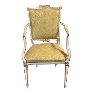 18th Century Carved and Painted Neo-Classical Chair