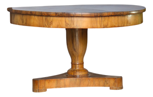 Biedermeier Table with Classic Radiating Inlay Motif, 1820