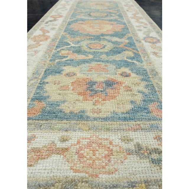 Turkish Oushak Runner Rug 2'4" x 5'8" #17449 For Sale - Image 4 of 8