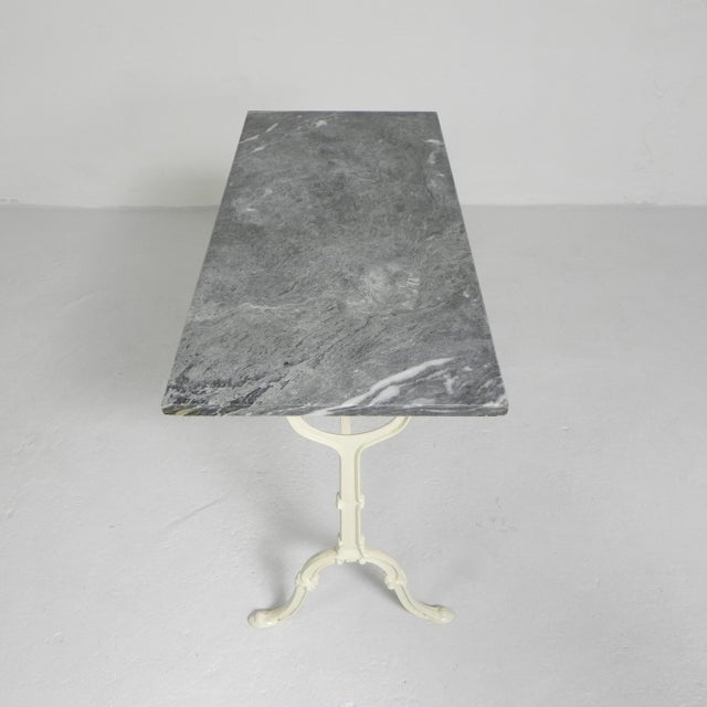 Garden Table with Marble Top, 1950s For Sale - Image 10 of 18