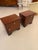 Beautiful pair of French Art Deco nightstands. Each with a top draw and a cabinet door below having silver hardware.