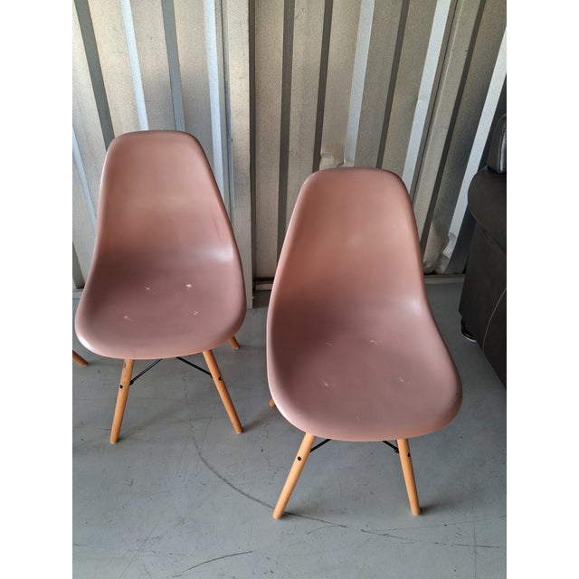 Pink 1970s Meet the UrbanMod Shell Chair Collection 4 For Sale - Image 8 of 9
