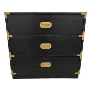 Campaign Style Painted Chest/Nightstand For Sale