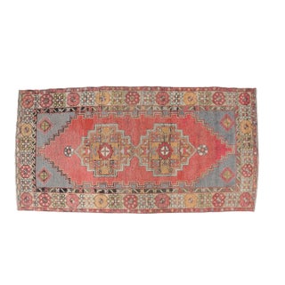 1950s Anatolian Kurdish Floral Carpet For Sale