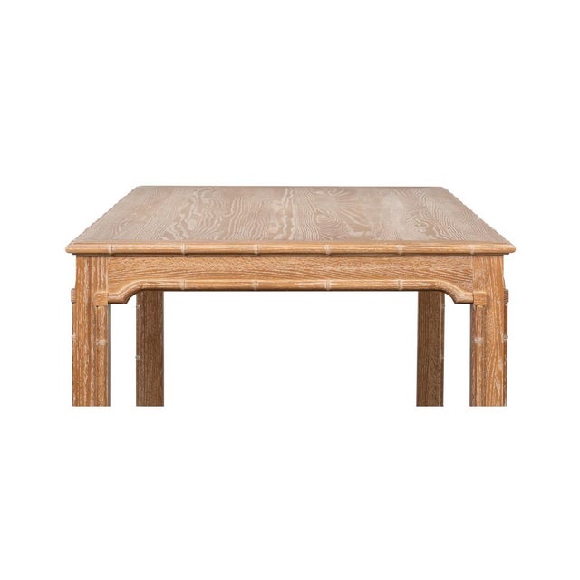 Regency Whitewashed Oak Dining Table For Sale - Image 11 of 12