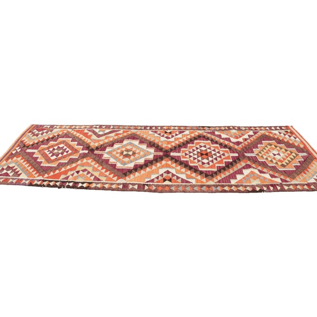 Handwoven Vintage Kilim Runner For Sale - Image 4 of 7